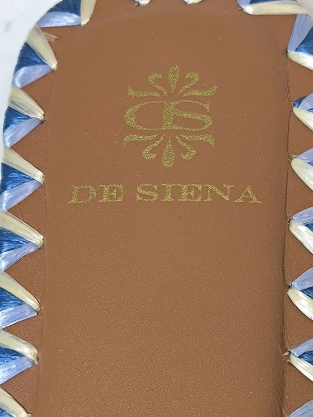 Sandalen>DE SIENA Komfort-Sandalen Größe 39 blauweiß