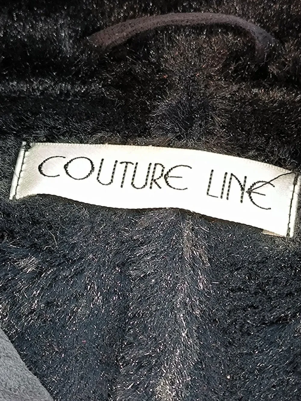 Jacken>Couture Line Kunstfelljacke Größe 48 schwarz