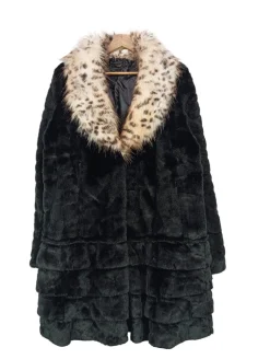 Mäntel>kiwi Kunstfellmantel Größe 38 schwarz