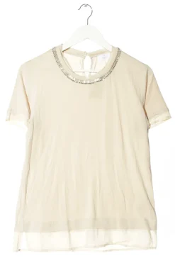 Kurzarm-Bluse Größe 40-Elu00e9gance Paris New