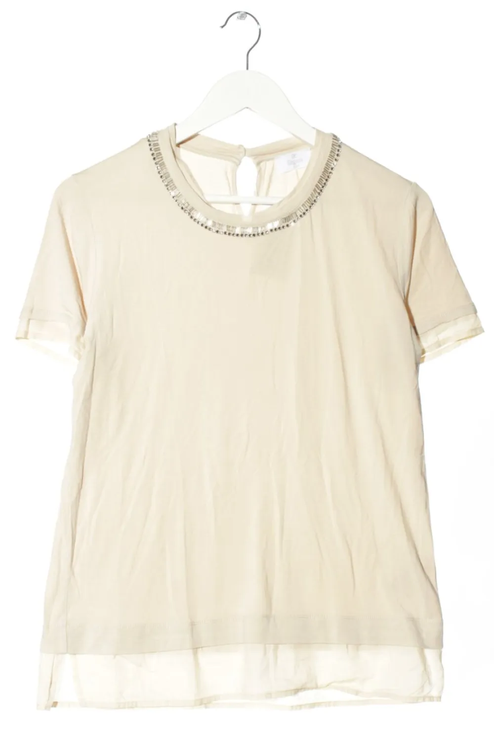 Kurzarm-Bluse Größe 40-Elu00e9gance Paris New