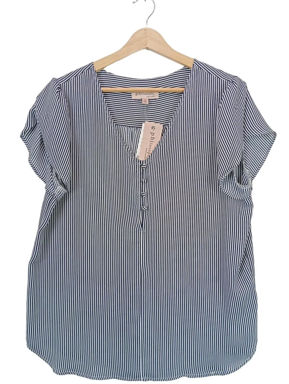 Kurzarm-Bluse Größe 38-PHILOSOPHY Hot