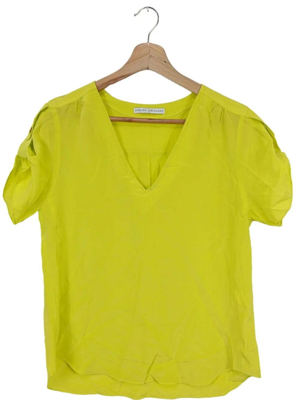 Kurzarm-Bluse Größe 38-Amanda Uprichard New