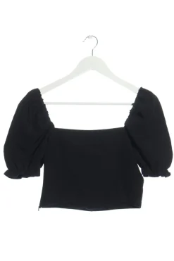 Blusen>Anika Teller x NA-KD Kurzarm-Bluse Größe 36 schwarz