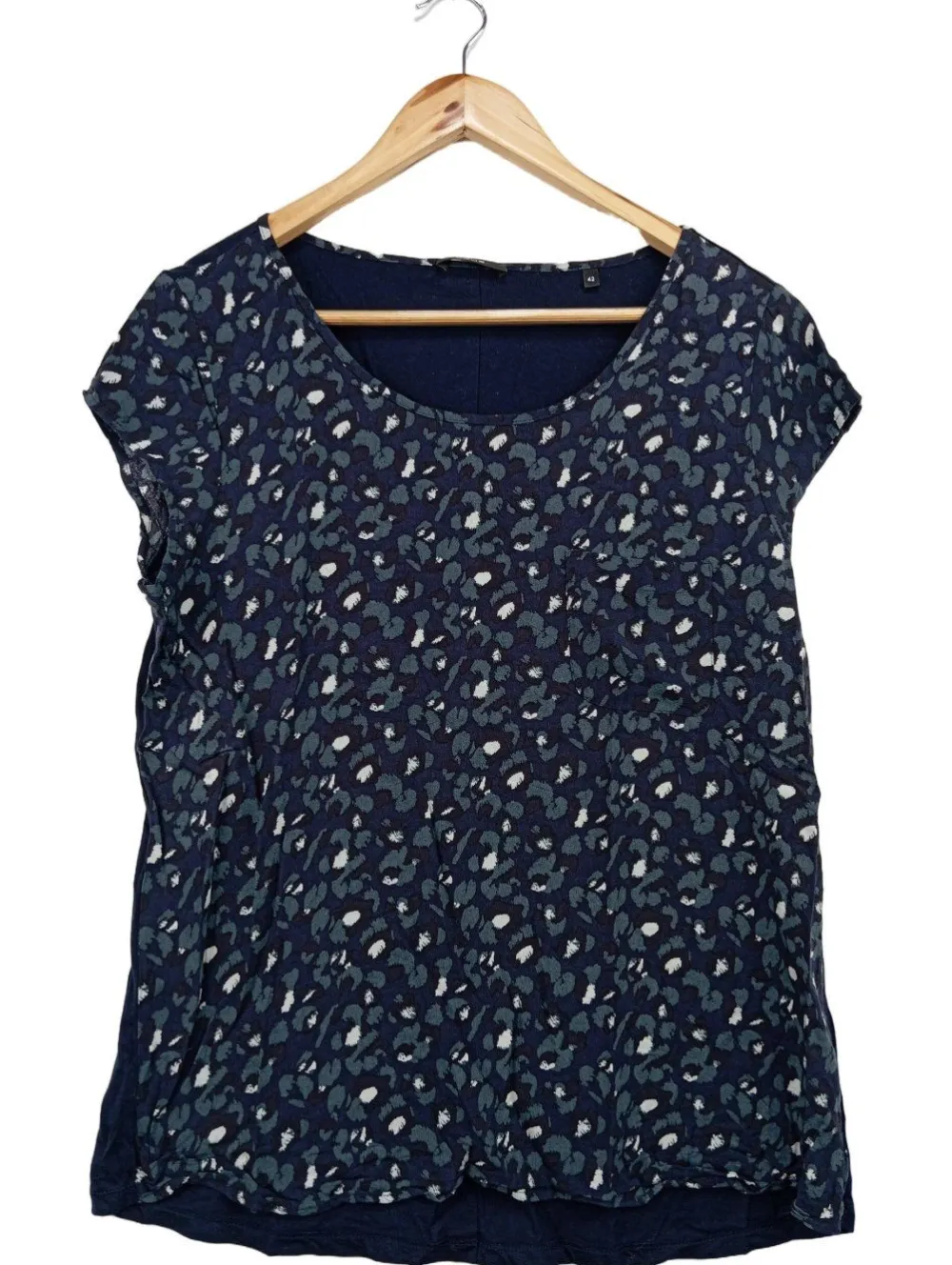 Kurzarm-Bluse Größe 42-Opus Hot