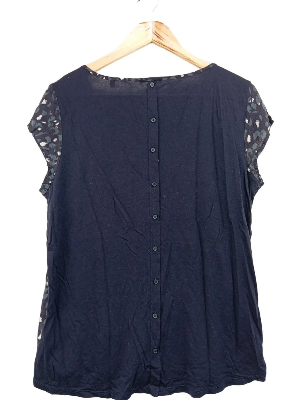 Kurzarm-Bluse Größe 42-Opus Hot