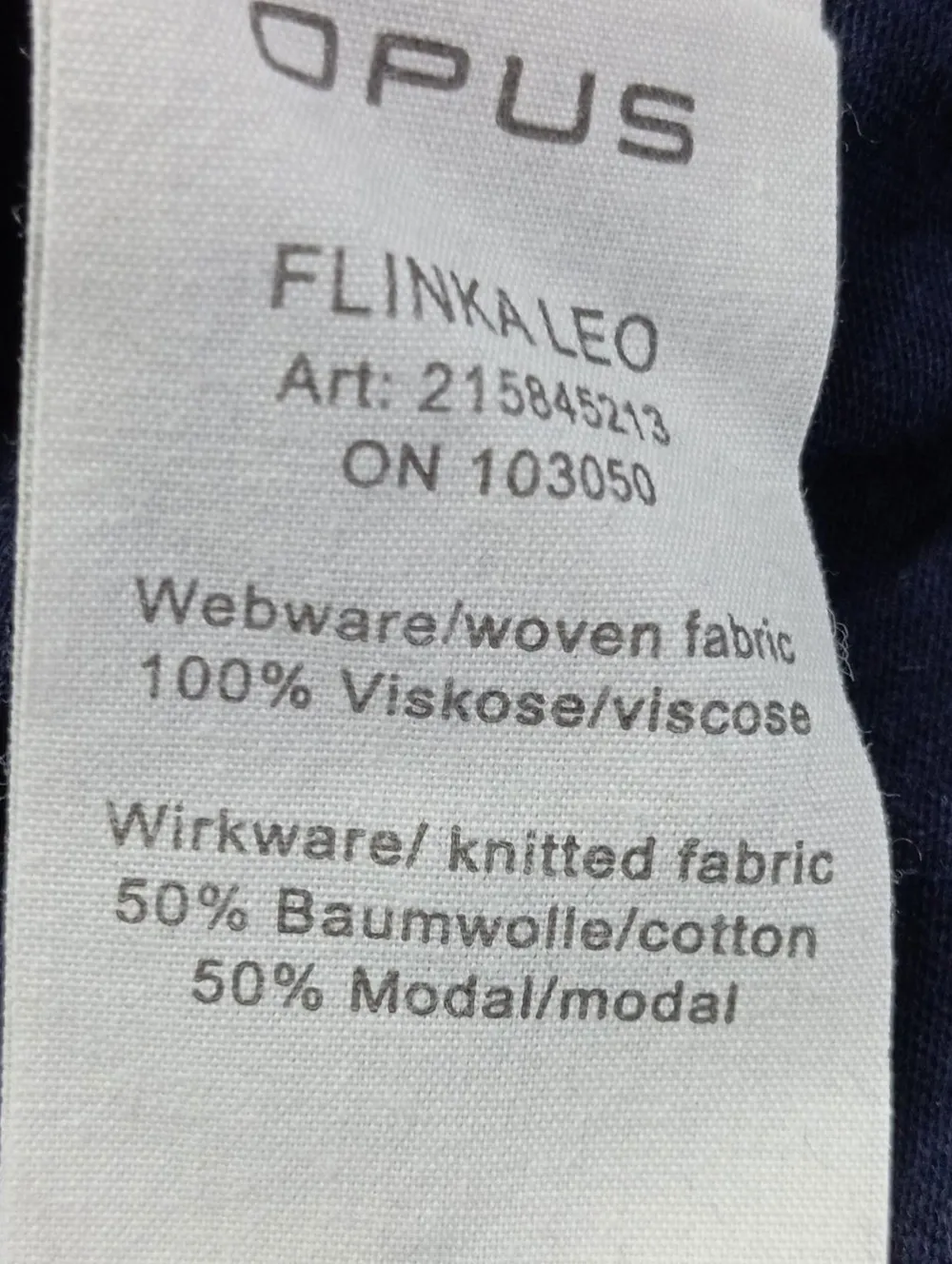 Kurzarm-Bluse Größe 42-Opus Hot