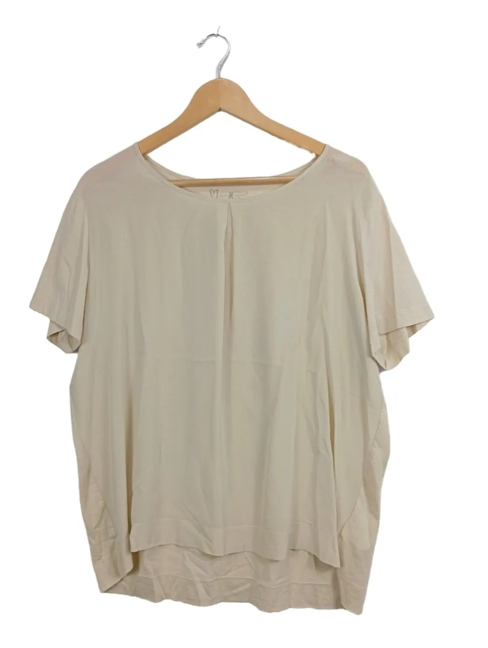 Blusen>Luisa Cerano Kurzarm-Bluse Größe 46 wollweiß