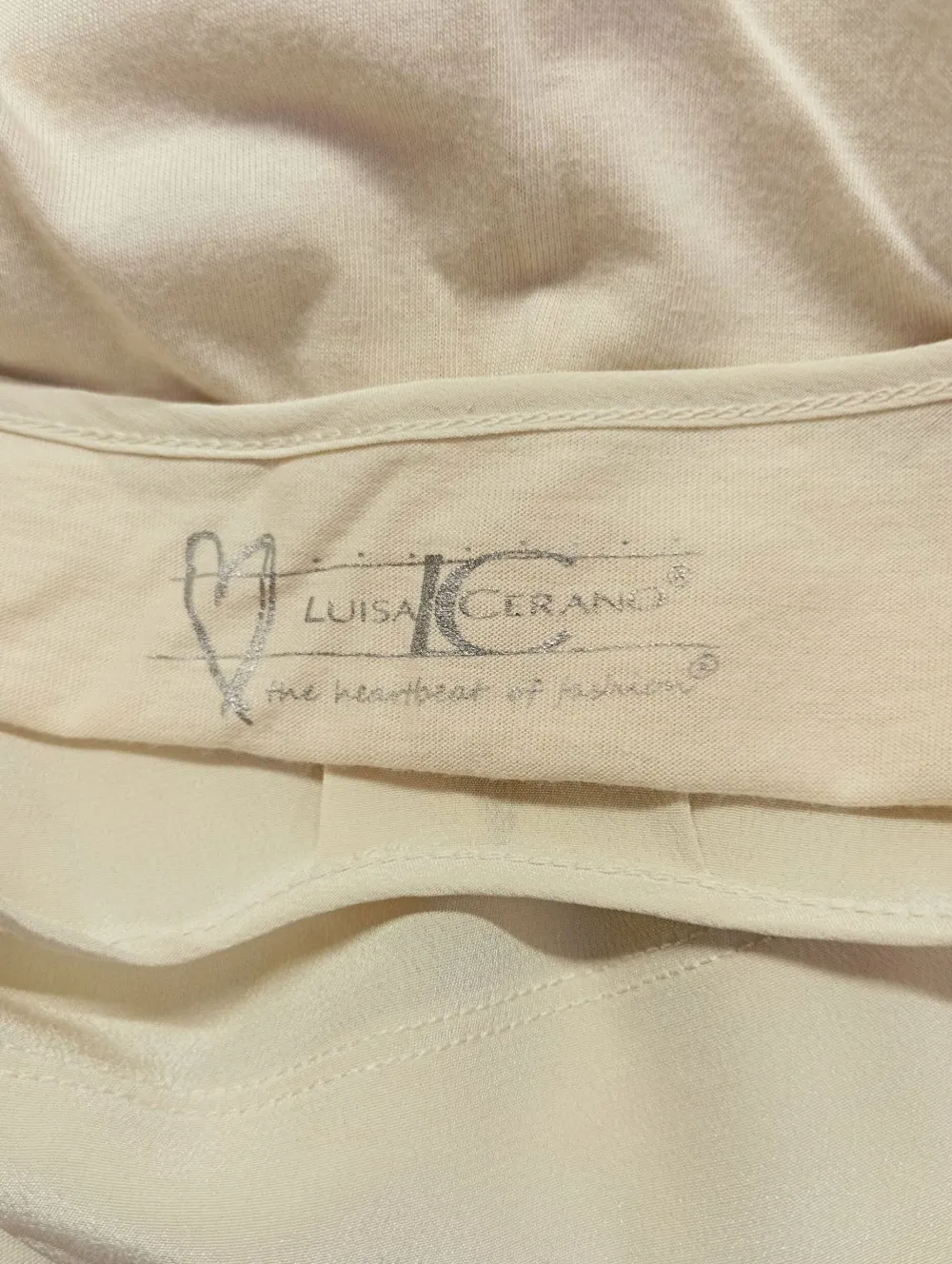 Blusen>Luisa Cerano Kurzarm-Bluse Größe 46 wollweiß