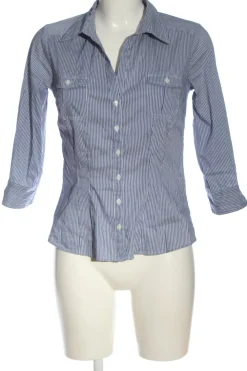 Hemden>H&M Kurzarmhemd Größe 36 blauweiß