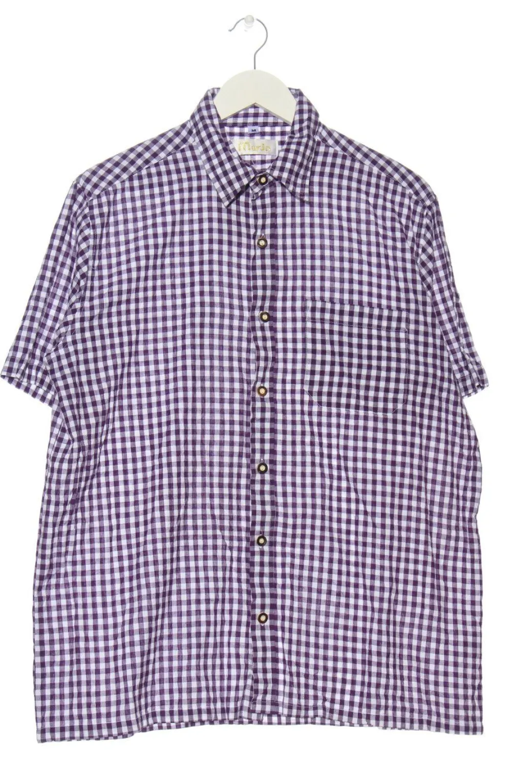 Hemden>MarJo Kurzarmhemd Größe 38 weißlila