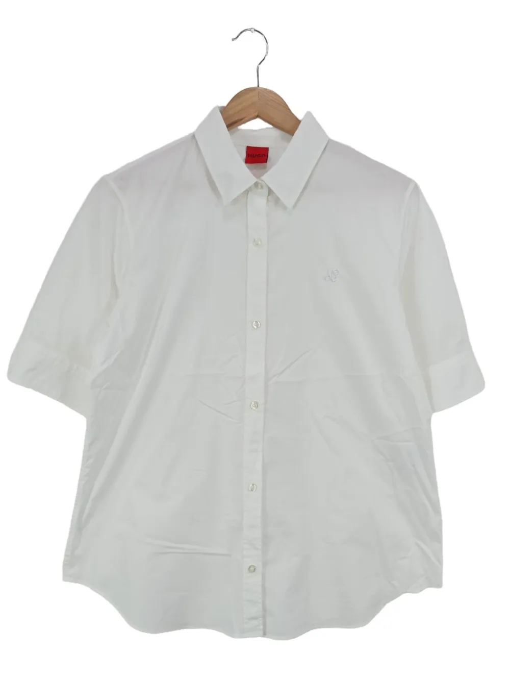 Hemden>Hugo Boss Kurzarmhemd Größe 40 weiß