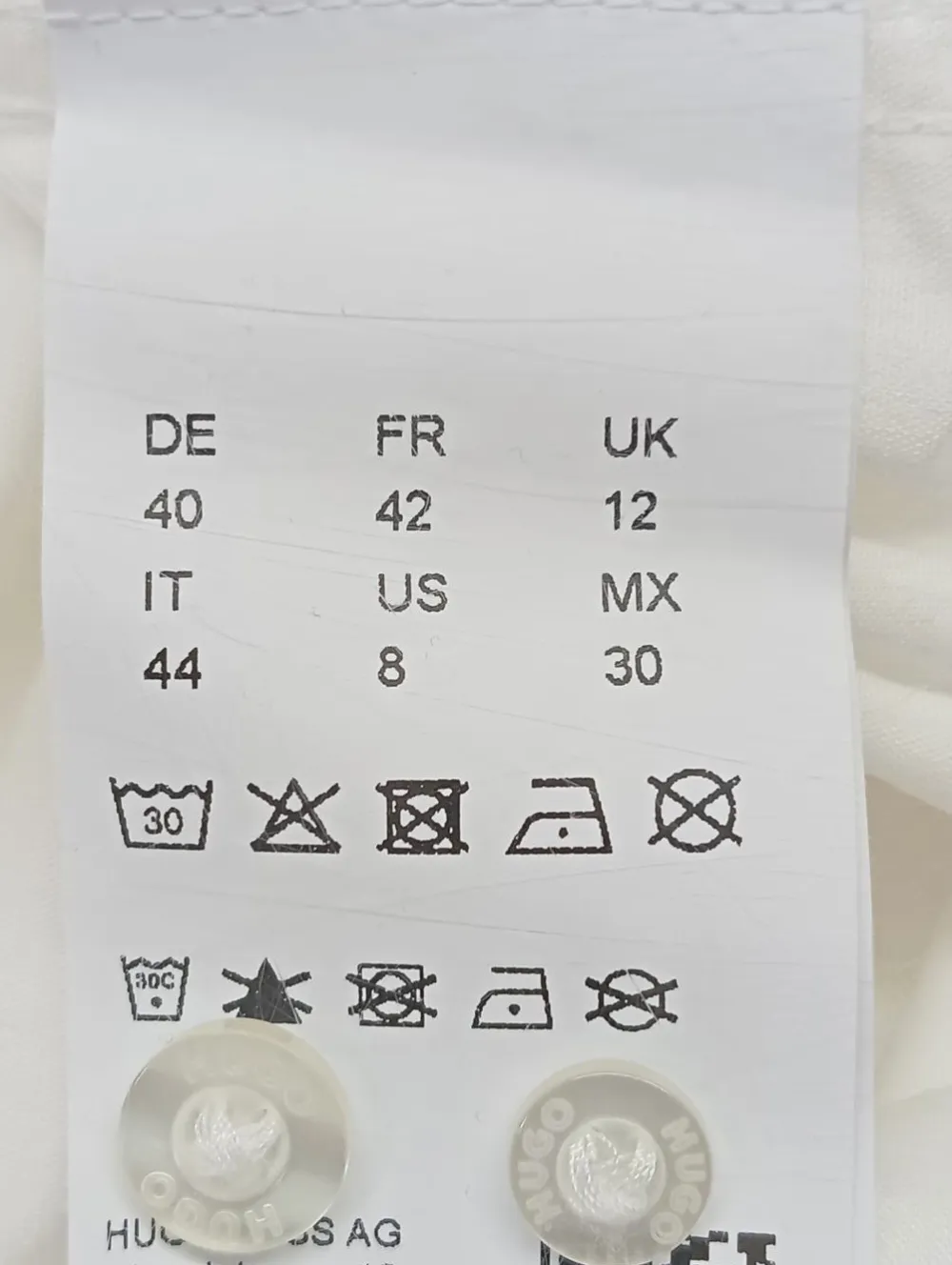 Hemden>Hugo Boss Kurzarmhemd Größe 40 weiß