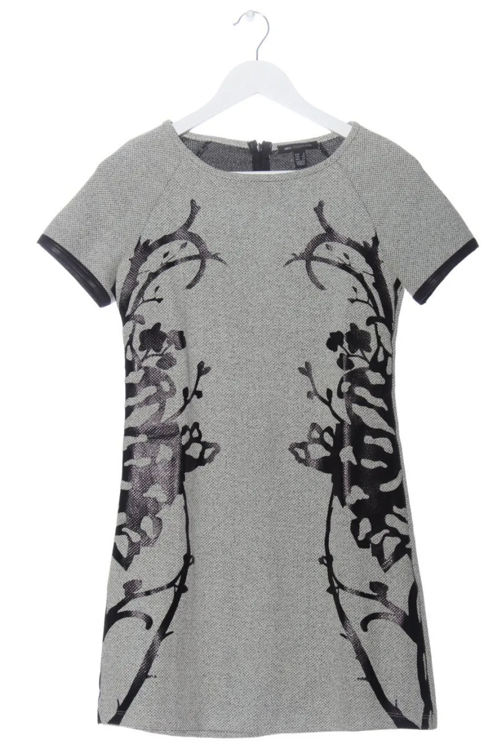 Kleider>MNG Collection Kurzarmkleid Größe 36 hellgrauschwarz