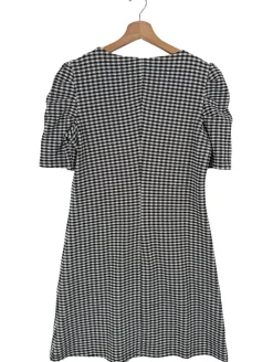 Kleider>edc Kurzarmkleid Größe 36 schwarzweiß