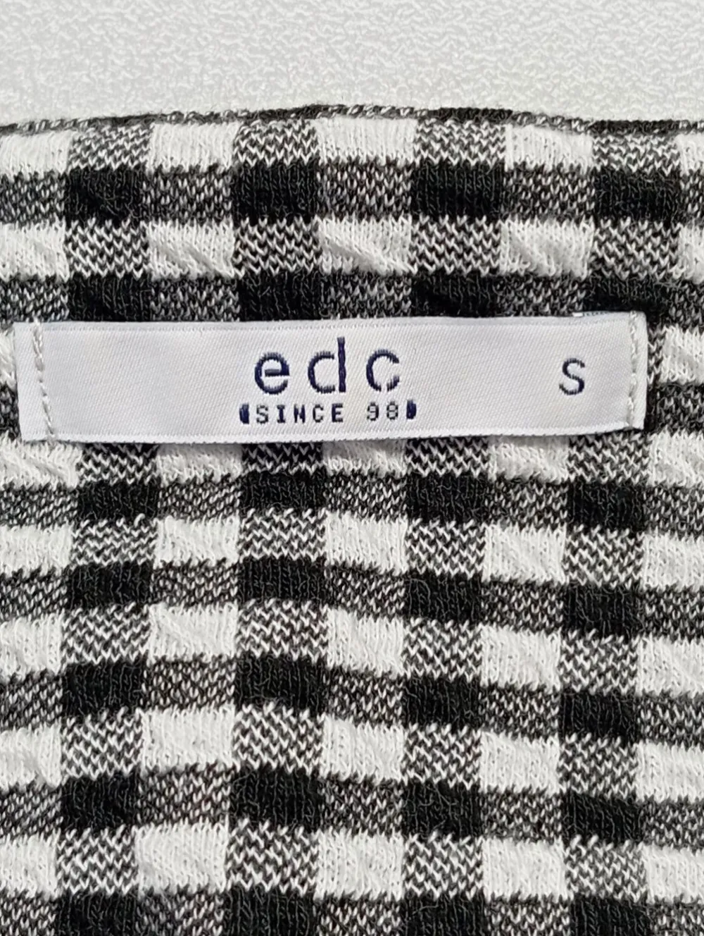 Kleider>edc Kurzarmkleid Größe 36 schwarzweiß