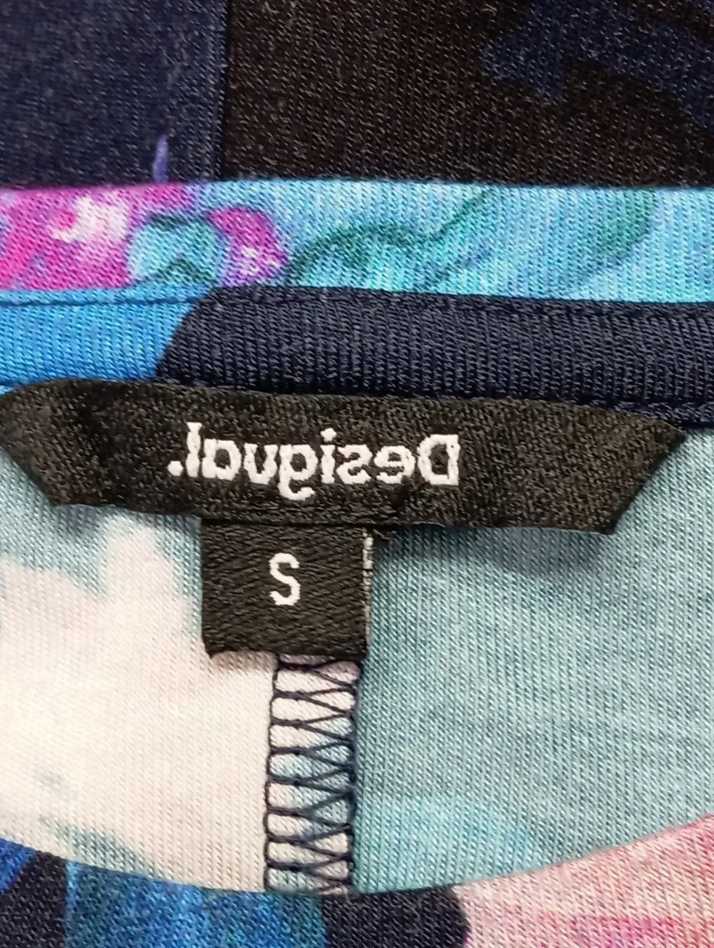 Kleider>Desigual Kurzarmkleid Größe 36 blau