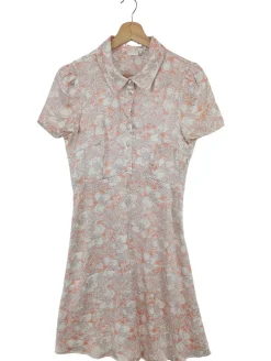 Kleider>Reken Maar Kurzarmkleid Größe 36 hellorangebraun