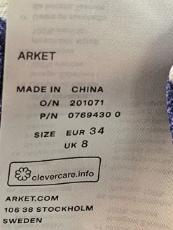 Kurzarmkleid Größe 34-ARKET