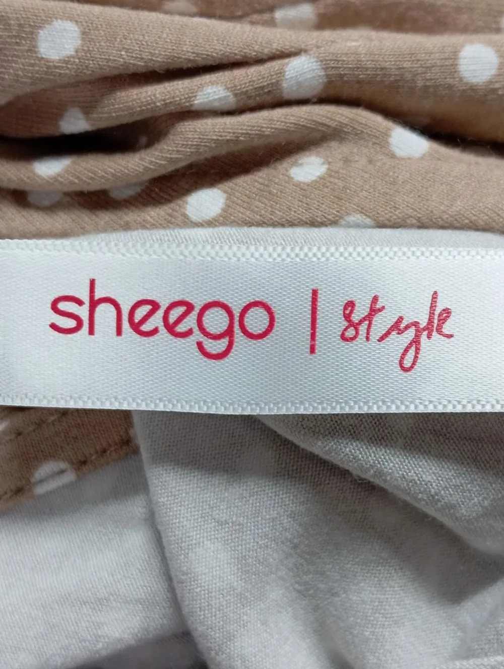 Kleider>Sheego Kurzarmkleid Größe 50 wollweißweiß