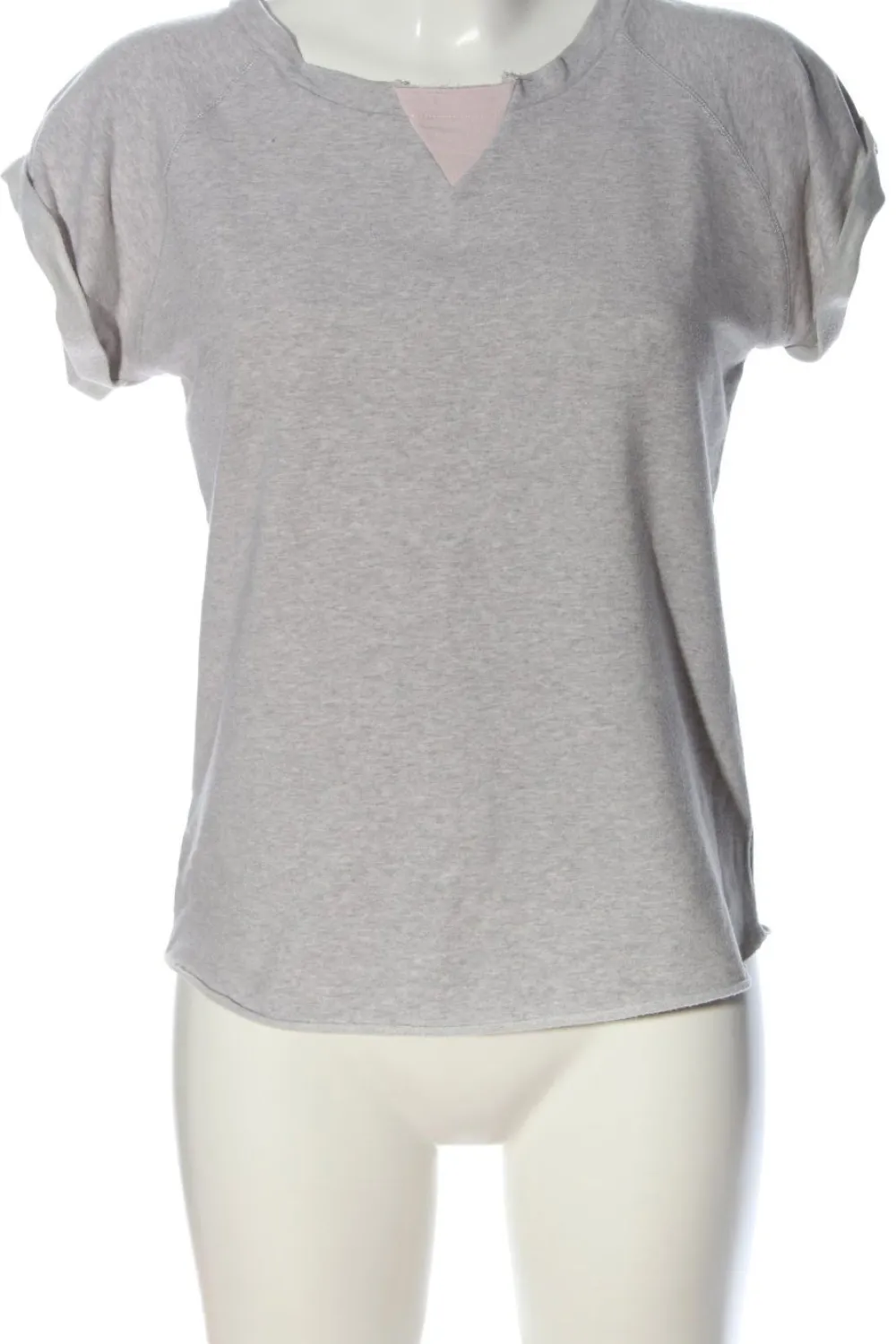 Pullover>Biscuit Kurzarmpullover Größe 36 hellgrau