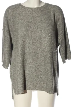 Pullover>Zara Trafaluc Kurzarmpullover Größe 38 hellgrau