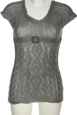 Pullover>Clockhouse Kurzarmpullover Größe 36 hellgrau