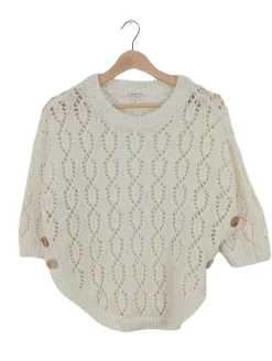 Pullover>Jacqueline de Yong Kurzarmpullover Größe 36 creme