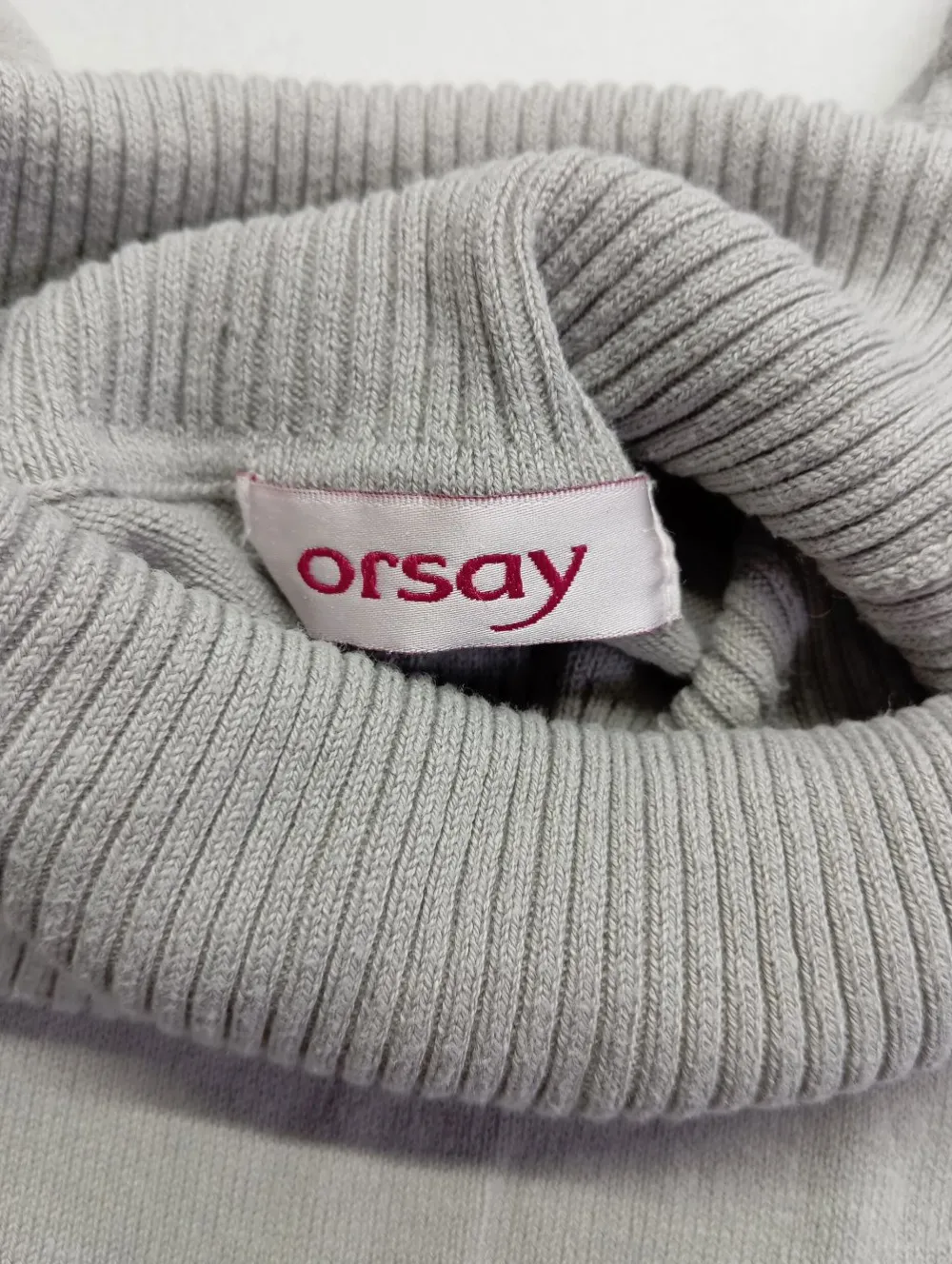 Pullover>Orsay Kurzarmpullover Größe 38 hellgrau