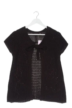 Strickbekleidung>X-Mail Kurzarmstrickjacke Größe 38 braun