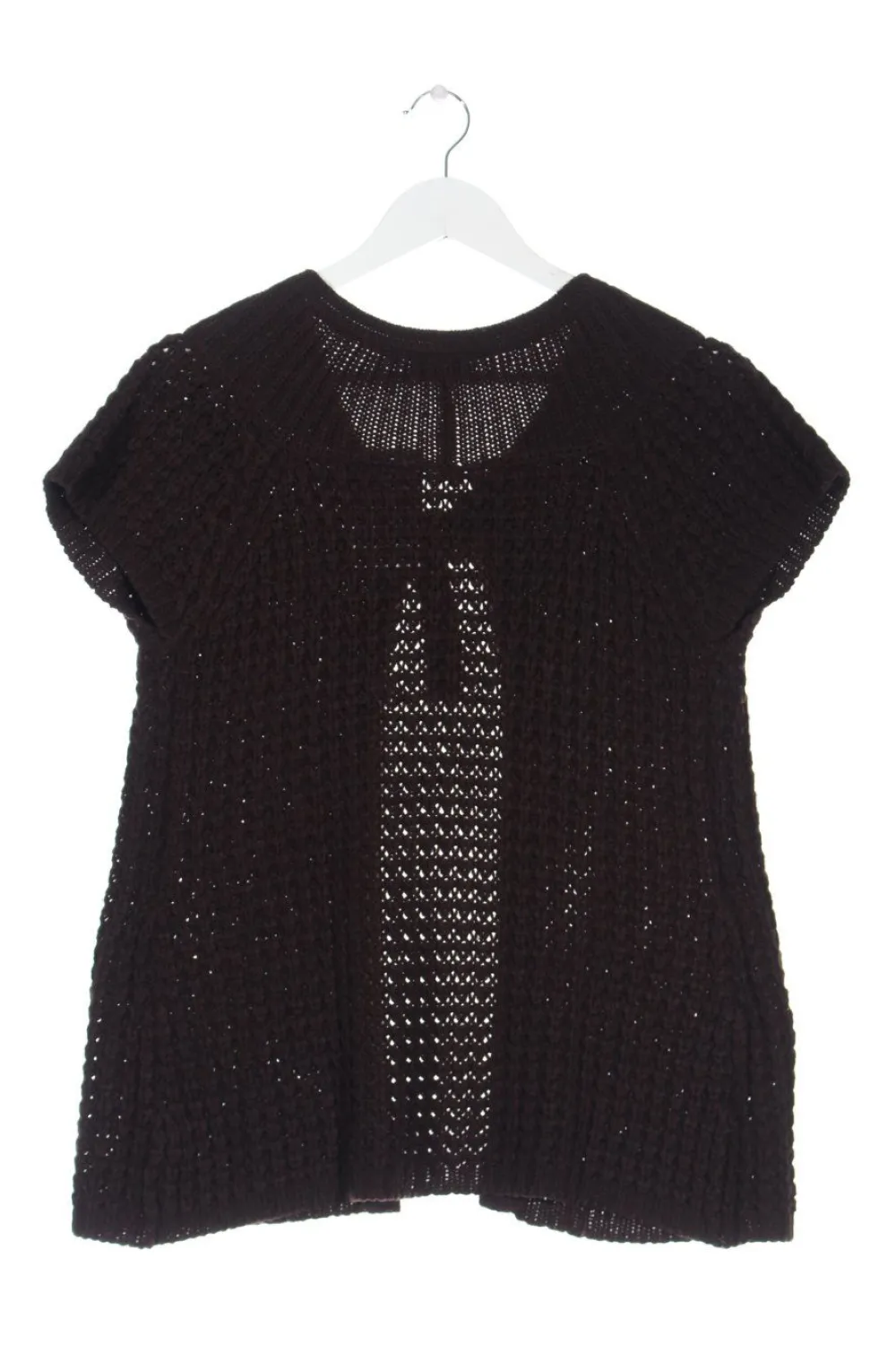 Strickbekleidung>X-Mail Kurzarmstrickjacke Größe 38 braun