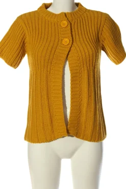 Strickbekleidung>saix Kurzarmstrickjacke Größe 36 hellorange