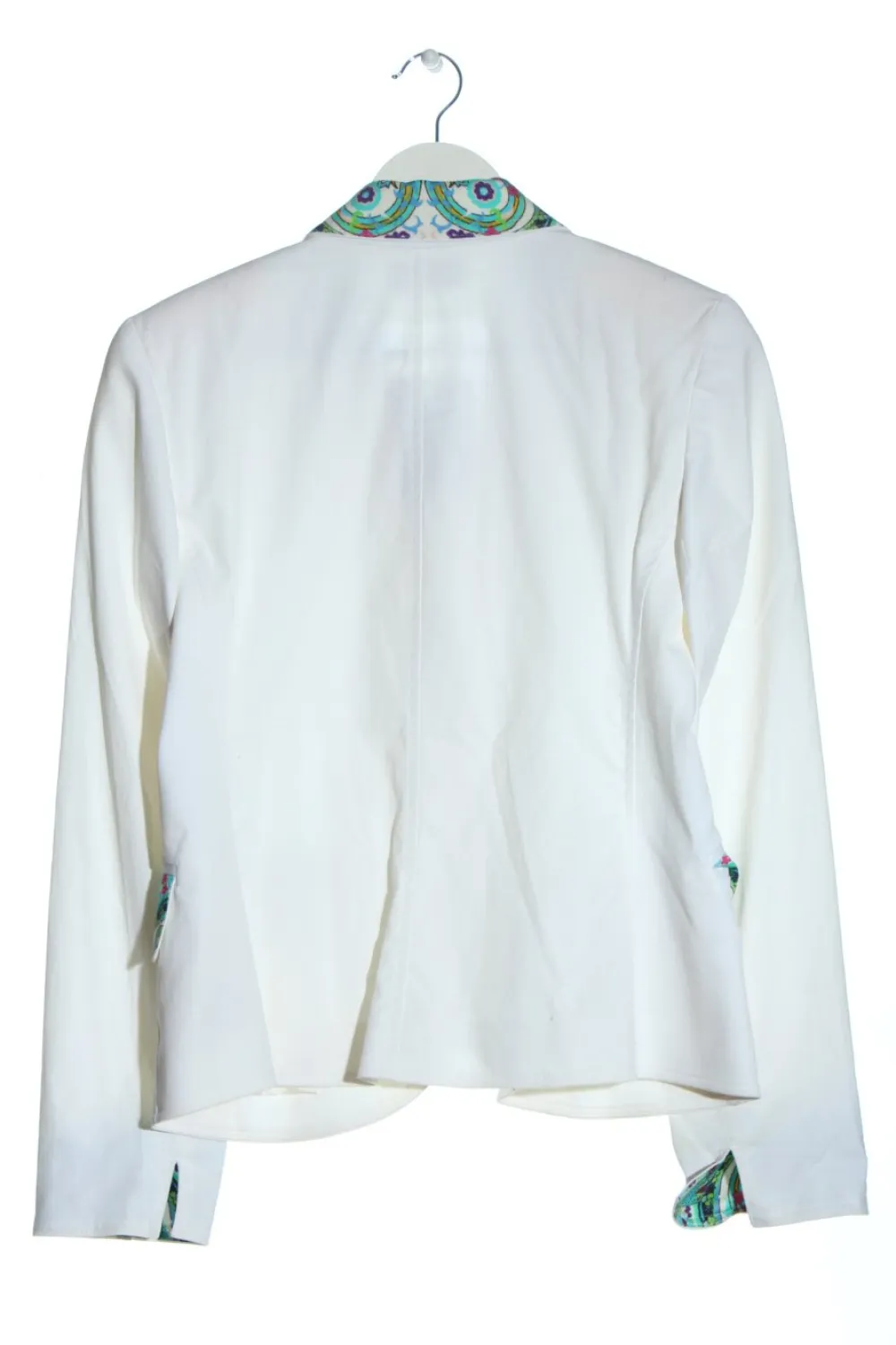 Blazer>Renzo Kurz-Blazer Größe 40 weißtürkis