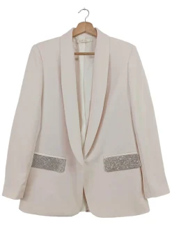 Blazer>Opera Kurz-Blazer Größe 40 creme