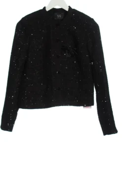 Blazer>Lady in Paris Kurz-Blazer Größe 38 schwarzwollweiß