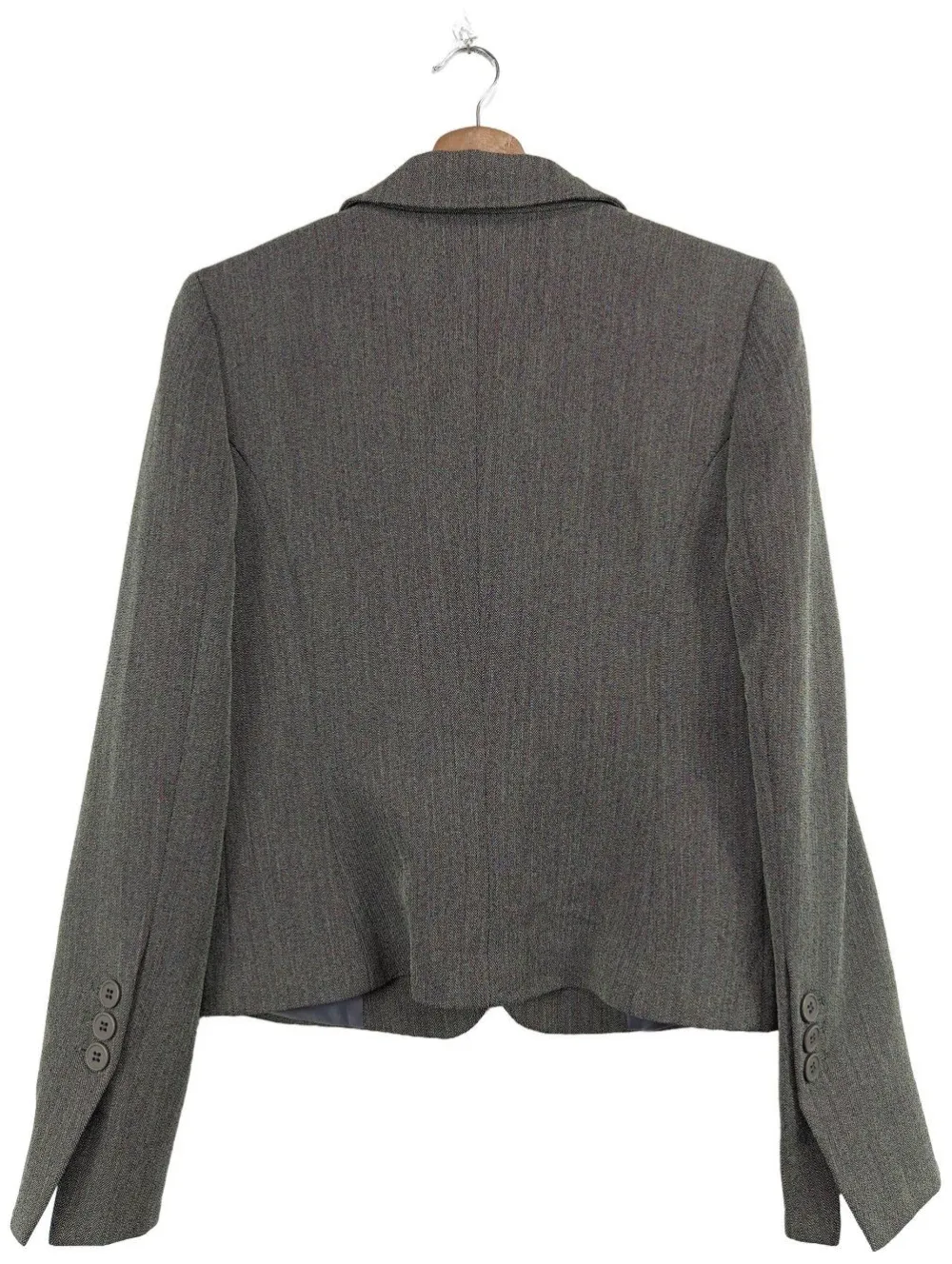 Blazer>United Colors of Benetton Kurz-Blazer Größe 40 hellgrau