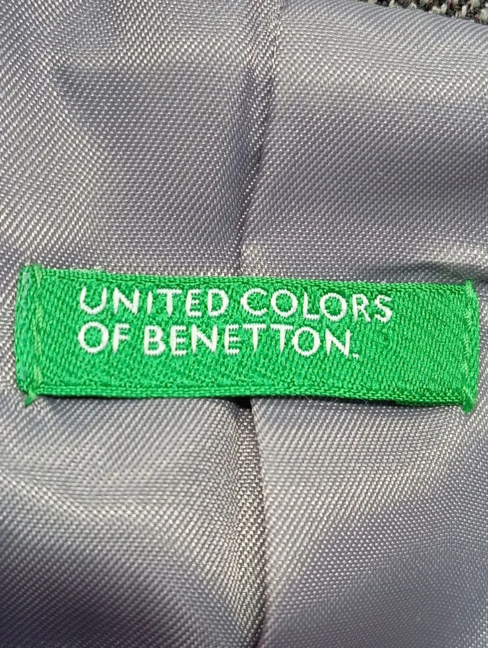 Blazer>United Colors of Benetton Kurz-Blazer Größe 40 hellgrau