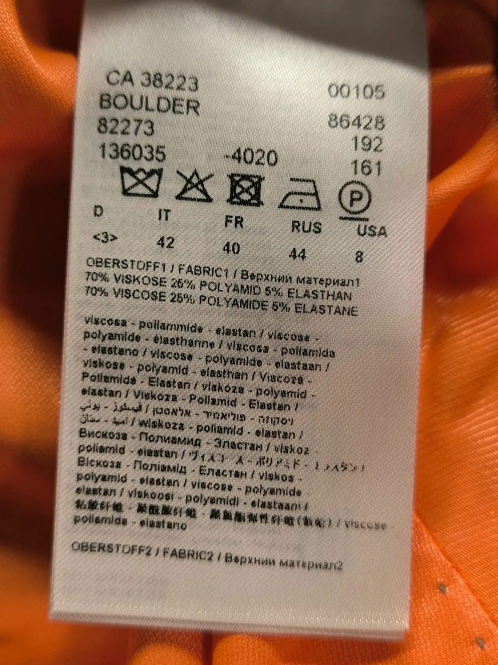 Blazer>Drykorn Kurz-Blazer Größe 38 hellorange