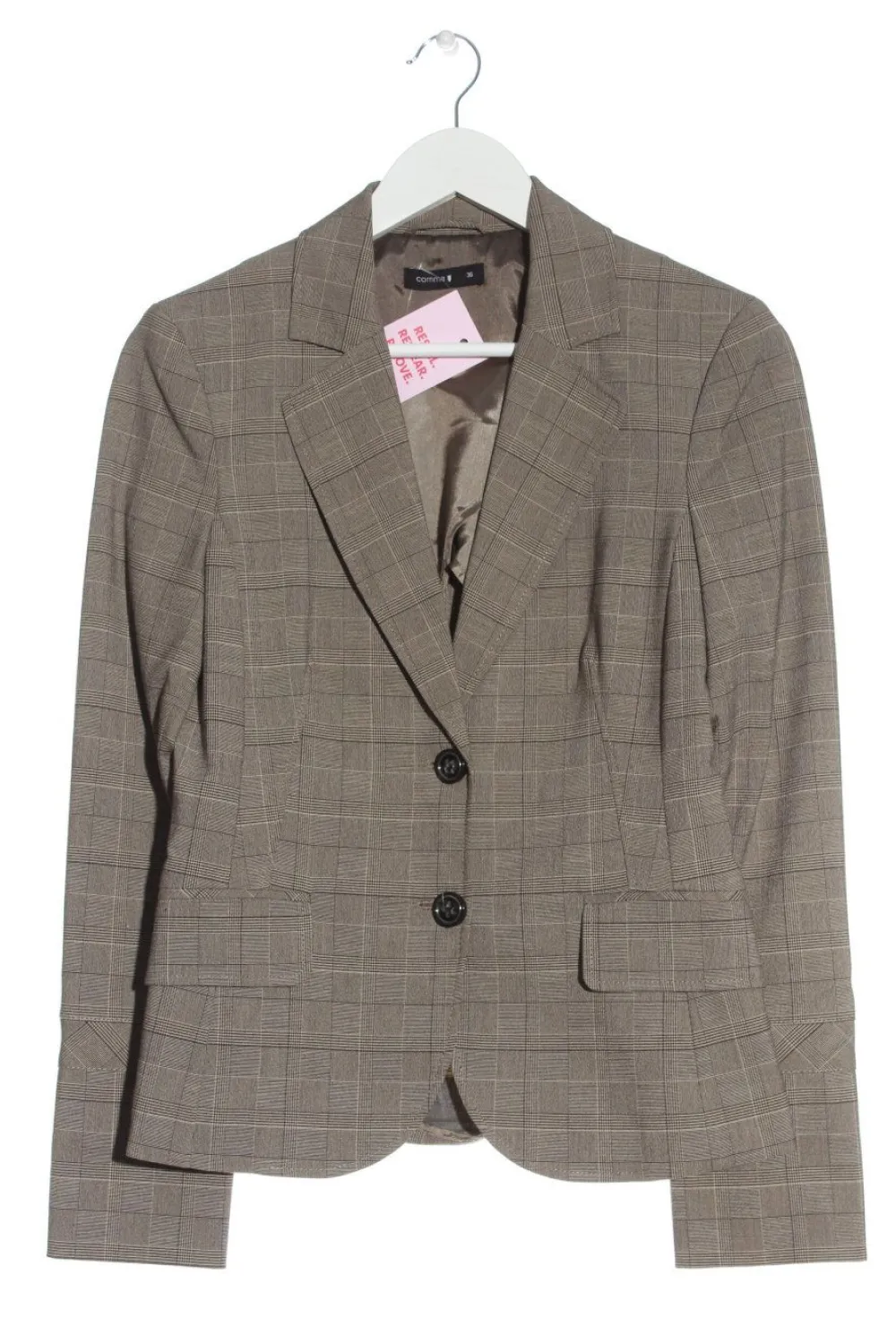 Blazer>Comma Kurz-Blazer Größe 36 wollweißbraun