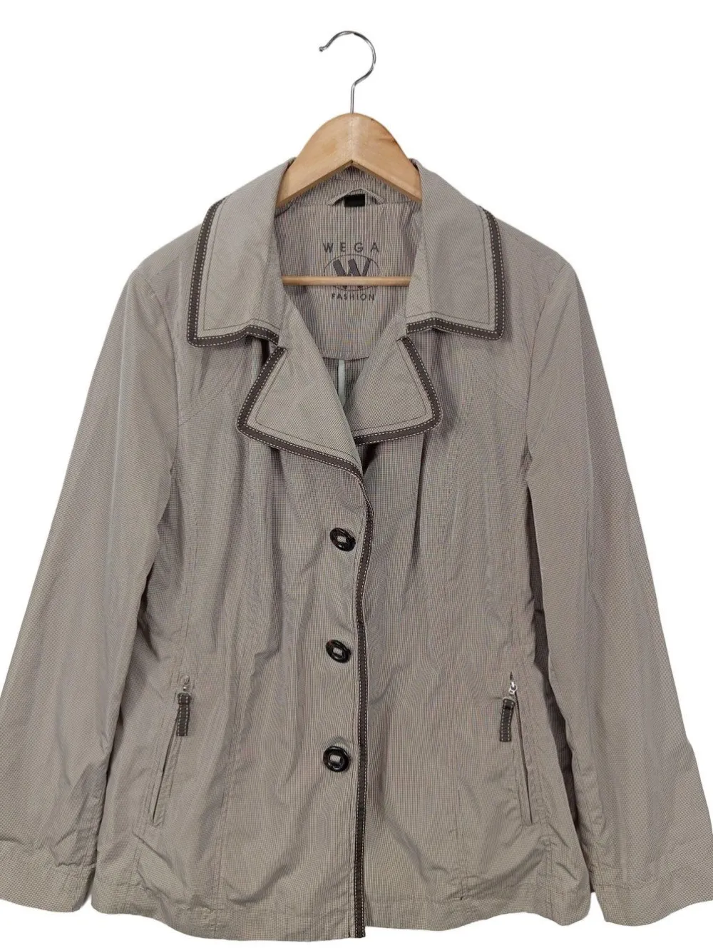 Jacken>Wega Kurzjacke Größe 46 braunwollweiß