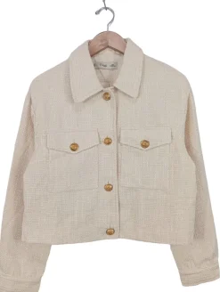 Jacken>B Kzell Kurzjacke Größe 40 creme