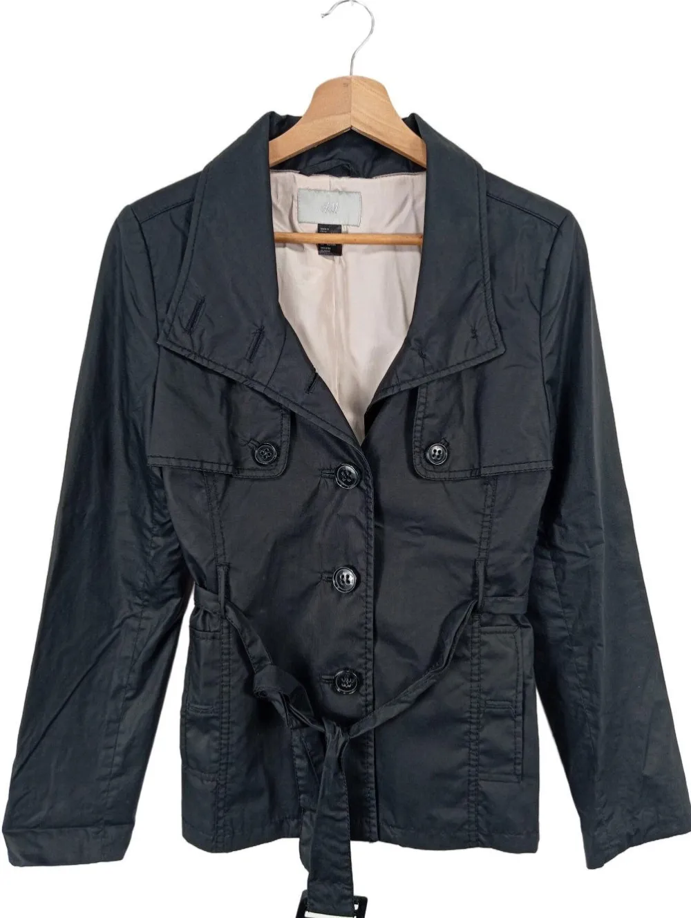 Mäntel>H&M Kurzmantel Größe 36 schwarz