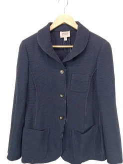 Mäntel>Armani Collezioni Kurzmantel Größe 42 blau