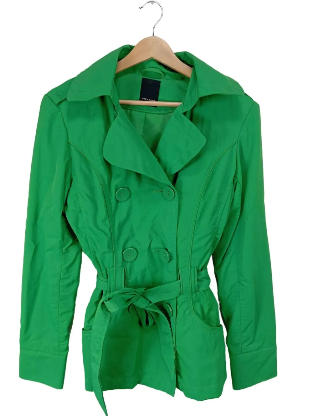 Mäntel>Vero Moda Kurzmantel Größe 36 grün