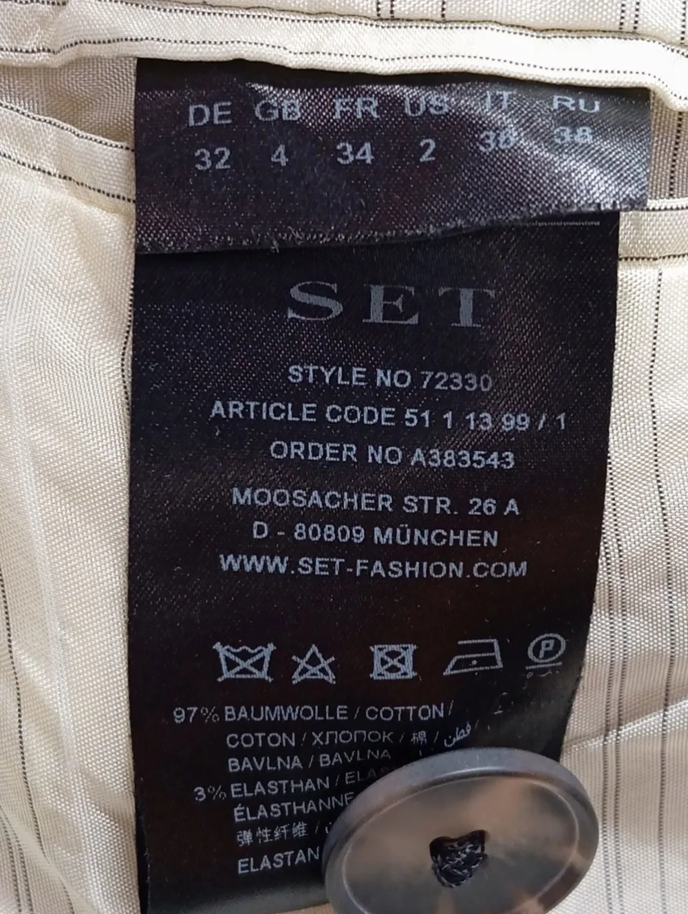 Kurzmantel Größe 32-SET Urban Deluxe Best