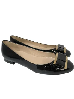 Ballerinas>Hu00f6gl Lackballerinas Größe 38 schwarz