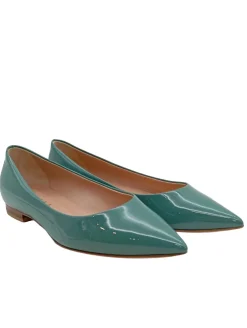 Ballerinas>Unu00fctzer Lackballerinas Größe 37 grün