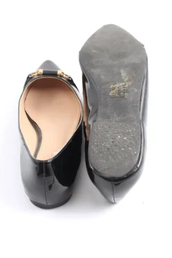 Ballerinas>Carvela Lackballerinas Größe 37 schwarzgoldfarben