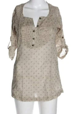 Blusen>Bershka Langarm-Bluse Größe 36 wollweißschwarz