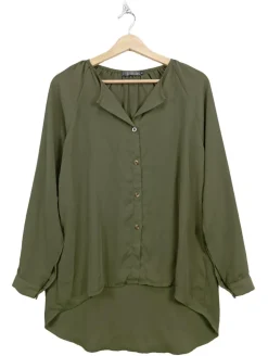 Blusen>Vidarton Langarm-Bluse Größe 36 khaki